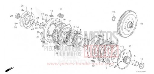 EMBRAYAGE CRF50FP de 2023